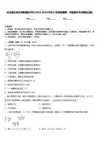 河北省石家庄创新国际学校2023-2024学年八年级物理第一学期期末考试模拟试题含答案