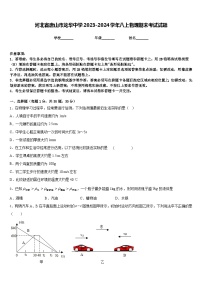 河北省唐山市龙华中学2023-2024学年八上物理期末考试试题含答案