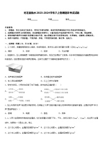 河北省衡水2023-2024学年八上物理期末考试试题含答案