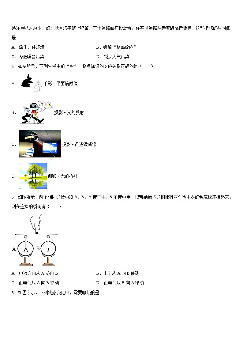河北省青龙满族自治县祖山兰亭中学2023-2024学年八年级物理第一学期期末质量检测模拟试题含答案02