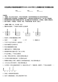 河北省邢台市临城县临城镇中学2023-2024学年八上物理期末复习检测模拟试题含答案