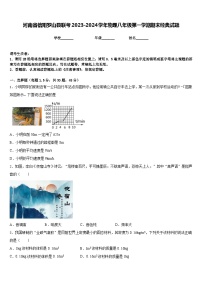 河南省信阳罗山县联考2023-2024学年物理八年级第一学期期末经典试题含答案