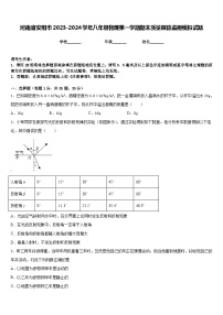 河南省安阳市2023-2024学年八年级物理第一学期期末质量跟踪监视模拟试题含答案