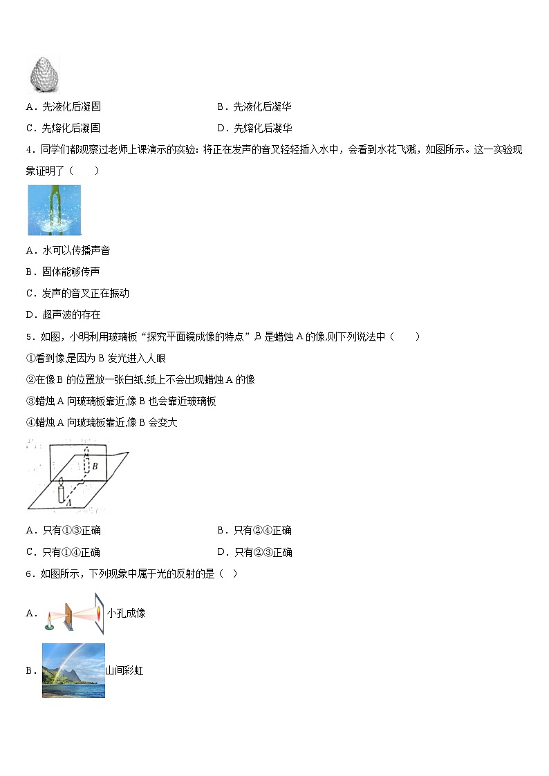 河南省南阳新野县联考2023-2024学年物理八年级第一学期期末达标检测模拟试题含答案02