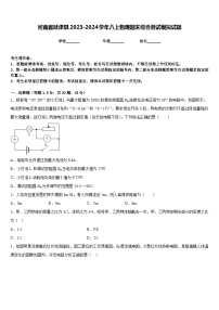 河南省延津县2023-2024学年八上物理期末综合测试模拟试题含答案