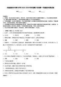 河南省新乡市第七中学2023-2024学年物理八年级第一学期期末经典试题含答案