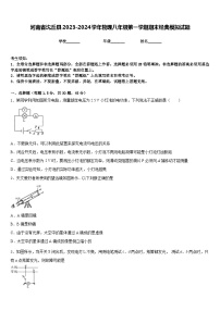 河南省沈丘县2023-2024学年物理八年级第一学期期末经典模拟试题含答案