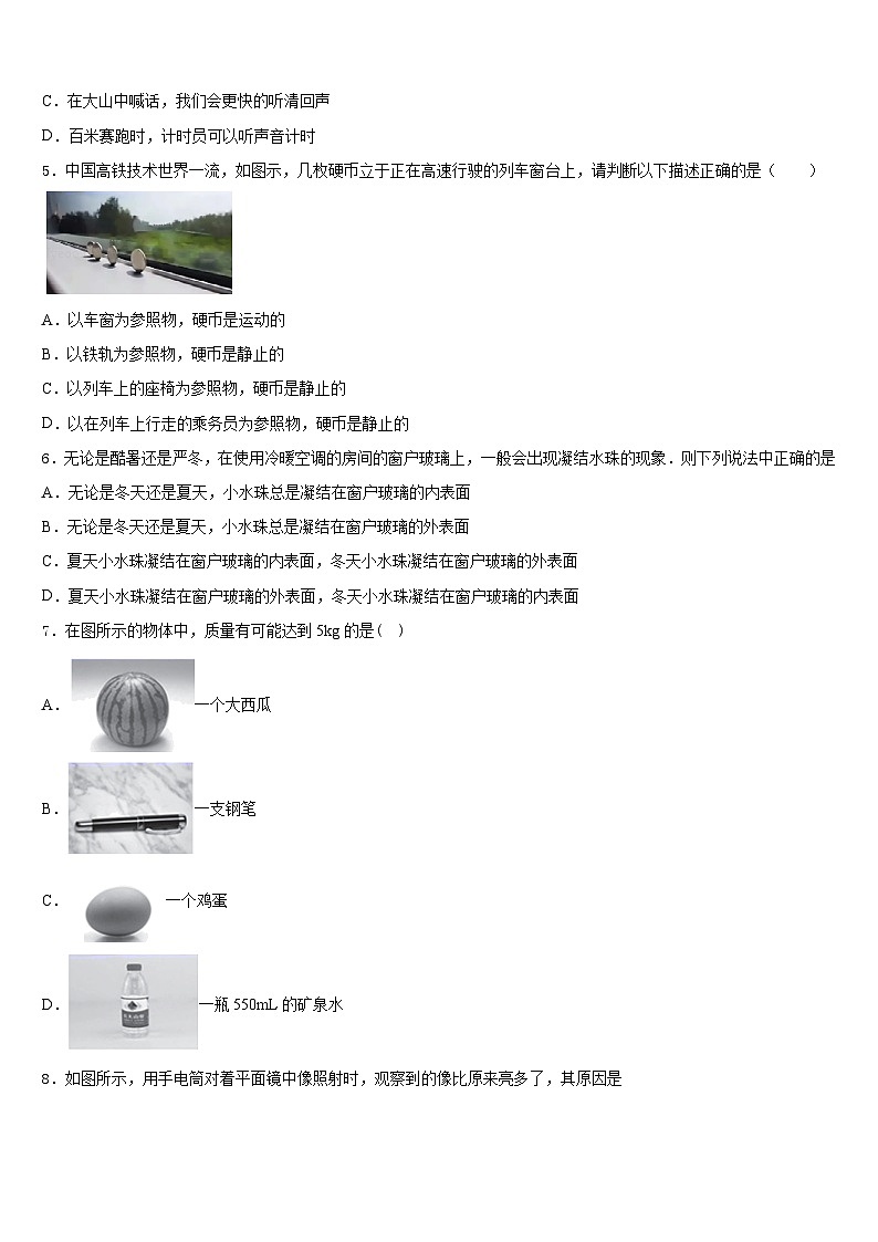 河南省新野县2023-2024学年物理八上期末复习检测模拟试题含答案第2页
