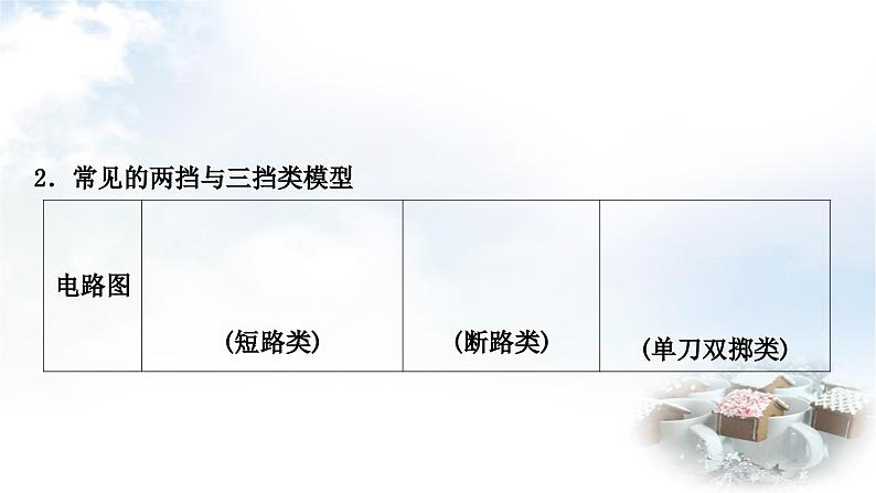 中考物理复习电学主题整合7多挡位家用电器类识别与计算教学课件03