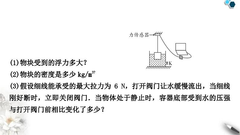 中考物理复习力学主题整合6注水、排水类压强、浮力的综合计算课件第3页