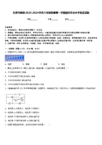 天津市蓟县2023-2024学年八年级物理第一学期期末学业水平测试试题含答案