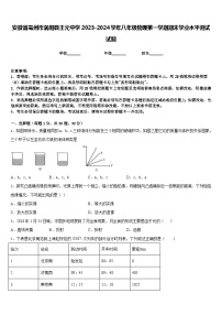 安徽省亳州市涡阳县王元中学2023-2024学年八年级物理第一学期期末学业水平测试试题含答案