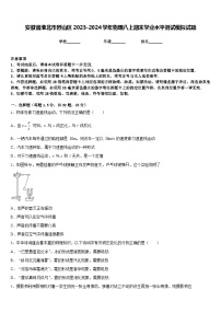 安徽省淮北市烈山区2023-2024学年物理八上期末学业水平测试模拟试题含答案