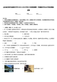 山东省日照市高新区中学2023-2024学年八年级物理第一学期期末学业水平测试模拟试题含答案