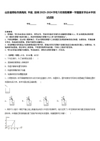 山东省青岛市西海岸、平度、胶州2023-2024学年八年级物理第一学期期末学业水平测试试题含答案