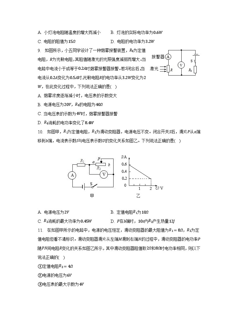2023年山东省枣庄市滕州市鲍沟中学中考物理一调试卷03