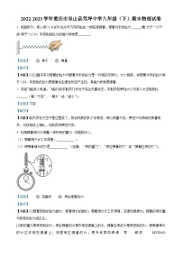 重庆巫山县笃坪初级中学2022-2023学年八年级下学期期末物理试题（解析版）