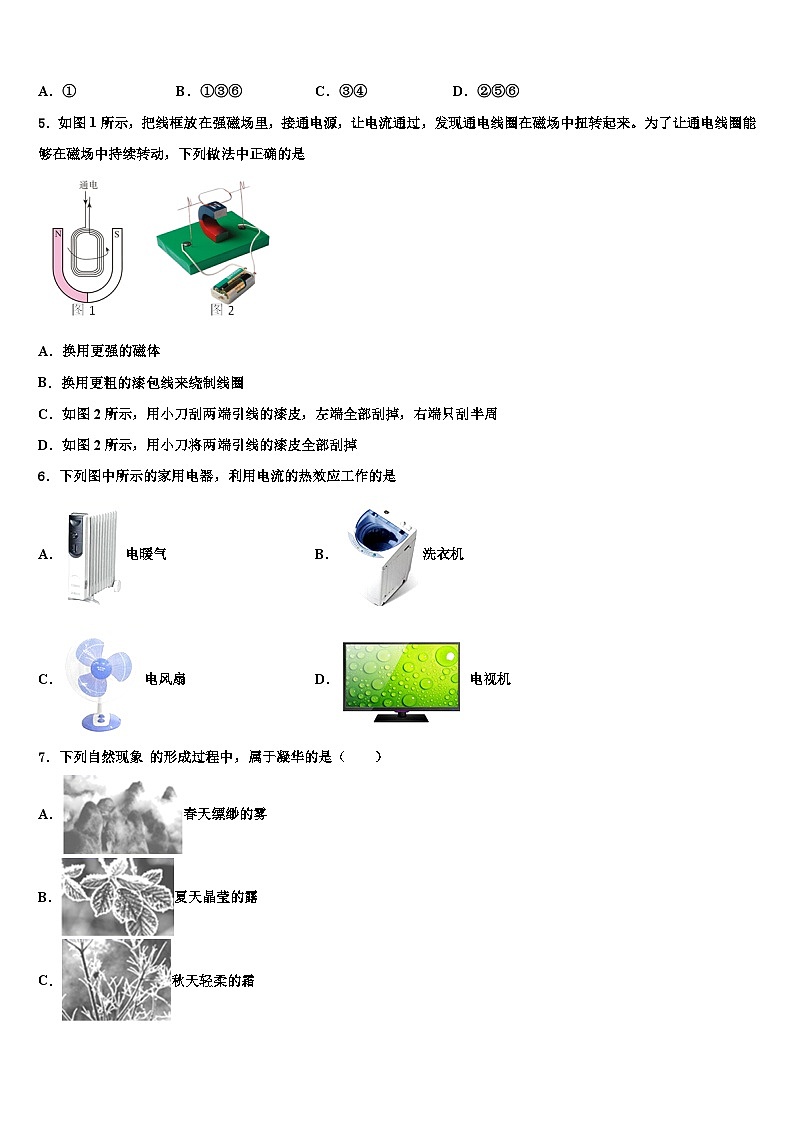 2023-2024学年九年级物理第一学期期末达标检测模拟试题02