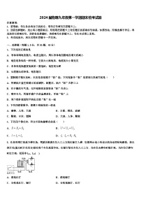 2024届物理九年级第一学期期末统考试题