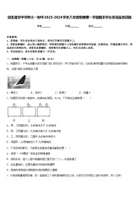 湖北省华中学师大一附中2023-2024学年八年级物理第一学期期末学业质量监测试题含答案