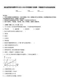 湖北省枣阳市清潭中学2023-2024学年物理八年级第一学期期末学业质量监测试题含答案