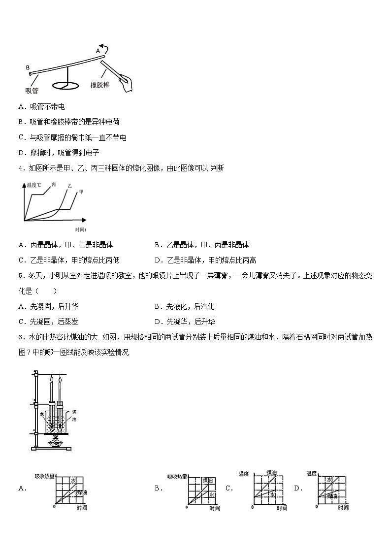 湖北省麻城市2023-2024学年八上物理期末复习检测模拟试题含答案02