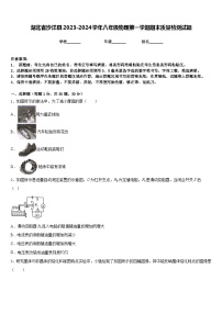 湖北省沙洋县2023-2024学年八年级物理第一学期期末质量检测试题含答案