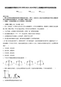 湖北省襄阳市枣阳市太平三中学2023-2024学年八上物理期末教学质量检测试题含答案