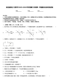 湖北省黄石十四中学2023-2024学年物理八年级第一学期期末达标检测试题含答案