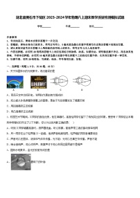 湖北省黄石市下陆区2023-2024学年物理八上期末教学质量检测模拟试题含答案