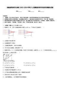 湖南省株洲市石峰区2023-2024学年八上物理期末教学质量检测模拟试题含答案