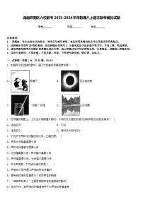 湖南邵阳区六校联考2023-2024学年物理八上期末联考模拟试题含答案