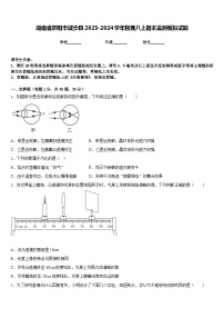 湖南省邵阳市城步县2023-2024学年物理八上期末监测模拟试题含答案