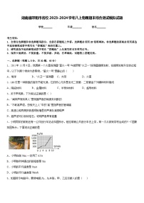 湖南省邵阳市名校2023-2024学年八上物理期末综合测试模拟试题含答案