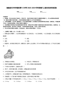 湖南省长沙市芙蓉区第十六中学2023-2024学年物理八上期末质量检测试题含答案