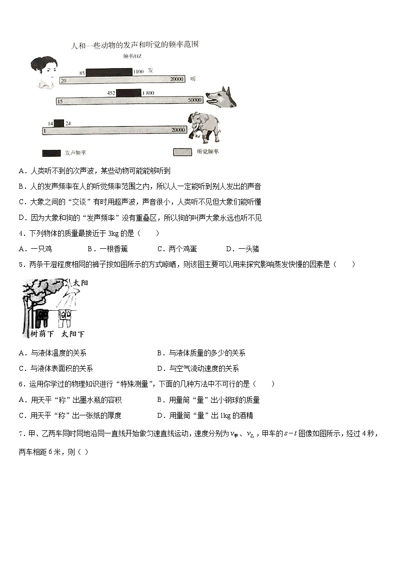 湖南长沙麓山国际实验学校2023-2024学年物理八上期末教学质量检测模拟试题含答案第2页