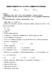 湖南省长沙外国语学校2023-2024学年八上物理期末学业水平测试试题含答案