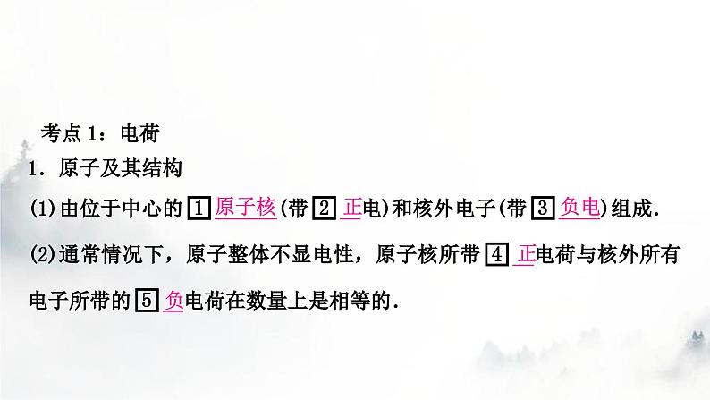 人教版中考物理复习三电(磁)学第13讲电流、电路、电压和电阻课件02