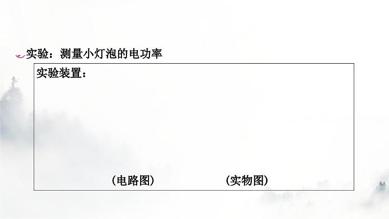 人教版中考物理复习电学主题整合3伏安法实验第3课时测量小灯泡的电功率课件第2页