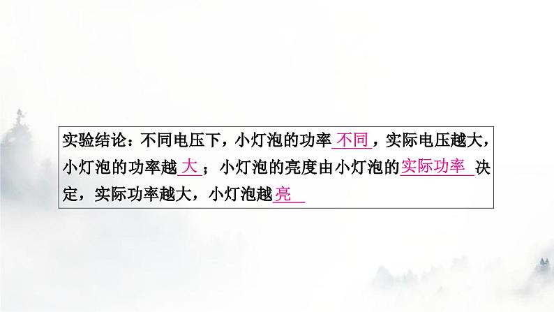 人教版中考物理复习电学主题整合3伏安法实验第3课时测量小灯泡的电功率课件第4页