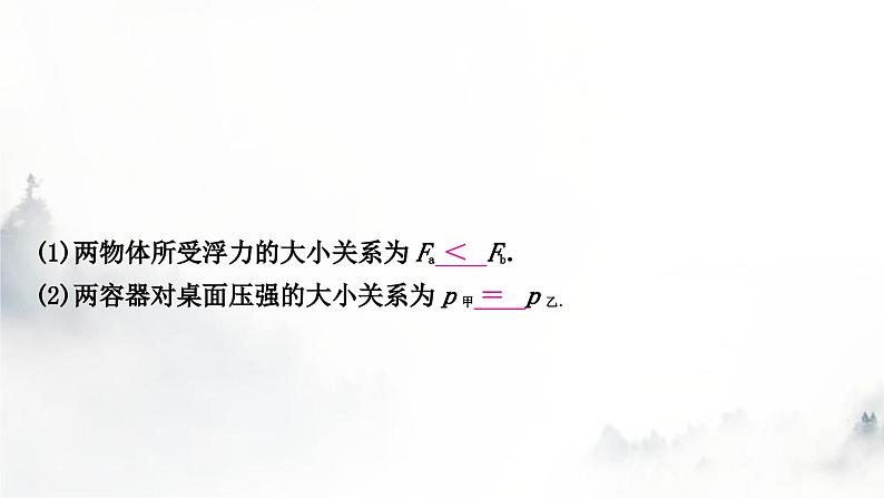 人教版中考物理复习力学主题整合3压强、浮力的综合判断课件第5页