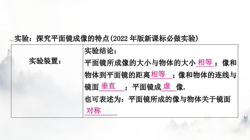 人教版中考物理复习一声、光、热学第2讲光现象第2课时平面镜成像课件第8页