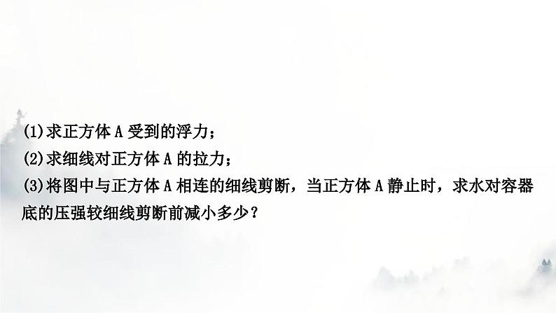 人教版中考物理复习力学主题整合4压强、浮力的综合计算课件第7页