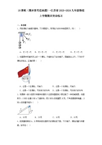 18滑轮（期末常考经典题）-江苏省2023-2024九年级物理上学期期末突击练习