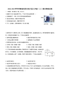 2022-2023学年河南省洛阳市栾川县九年级（上）期末物理试卷（含详细答案解析）