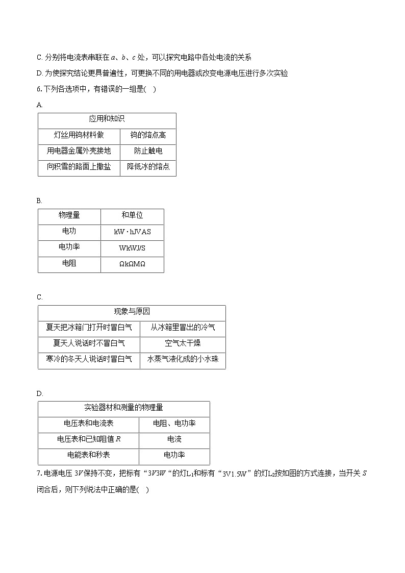 2022-2023学年山东省济宁市曲阜市九年级（上）期末物理试卷（含详细答案解析）第2页