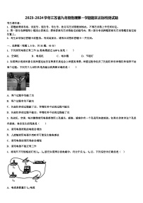 2023-2024学年江苏省九年级物理第一学期期末达标检测试题