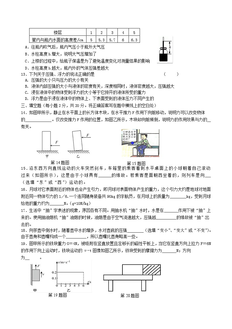 2020-2021学年黑龙江省齐齐哈尔市铁锋区八年级上学期期中物理试题及答案第3页