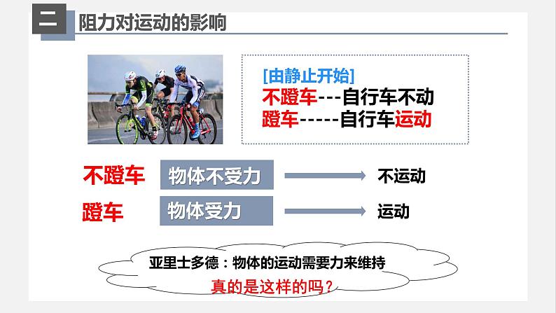 人教版八年级物理下册同步精品备课 8.1牛顿第一定律（课件）第3页