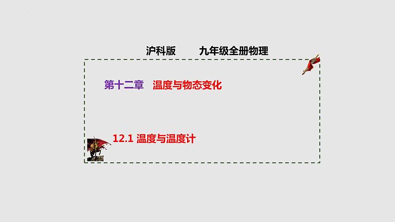 12.1 温度与温度计（课件）-九年级物理上学期同步精品课件+作业（沪科版）第1页